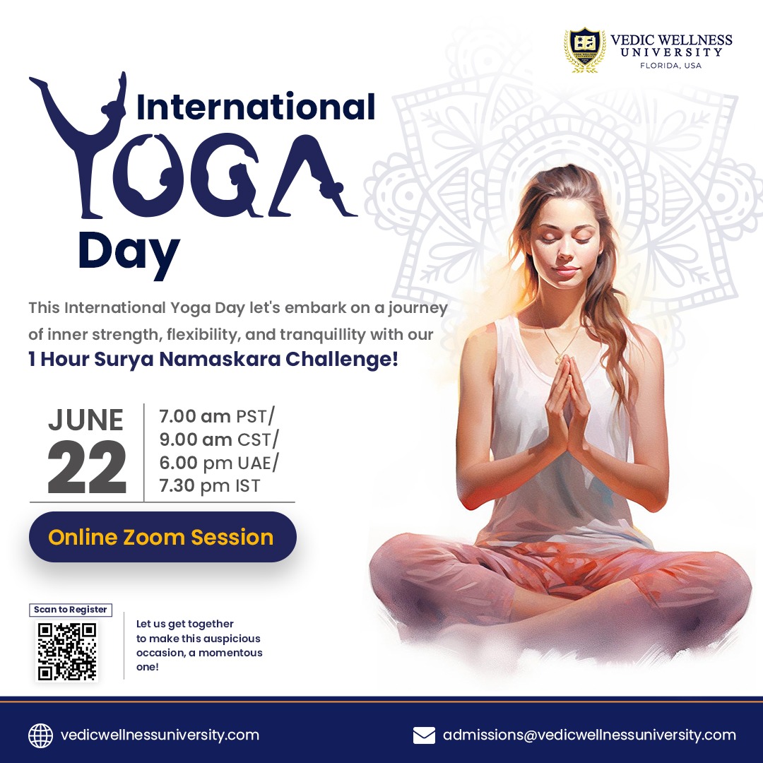 International Yoga Day Celebration 2024 - Vedic Wellness University