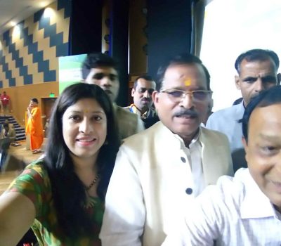 With Ayush Minister